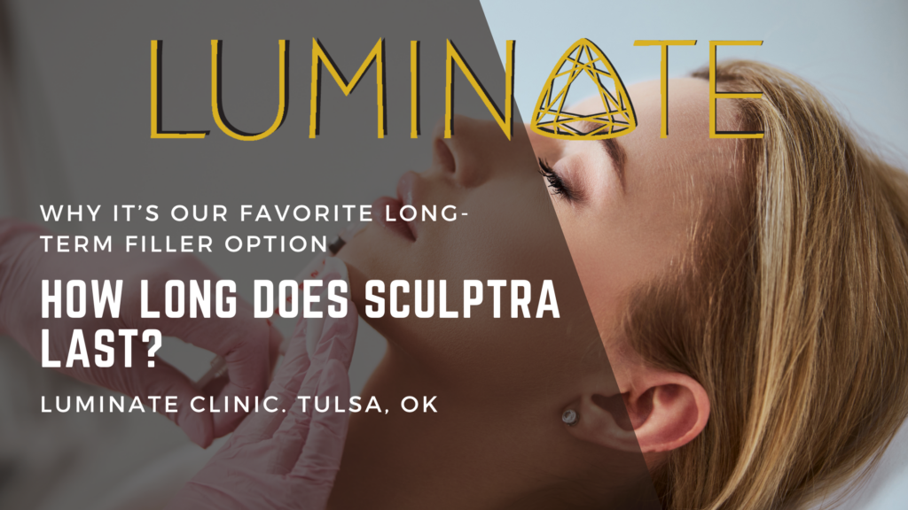 Woman appears relaxed while receiving Sculptra treatment