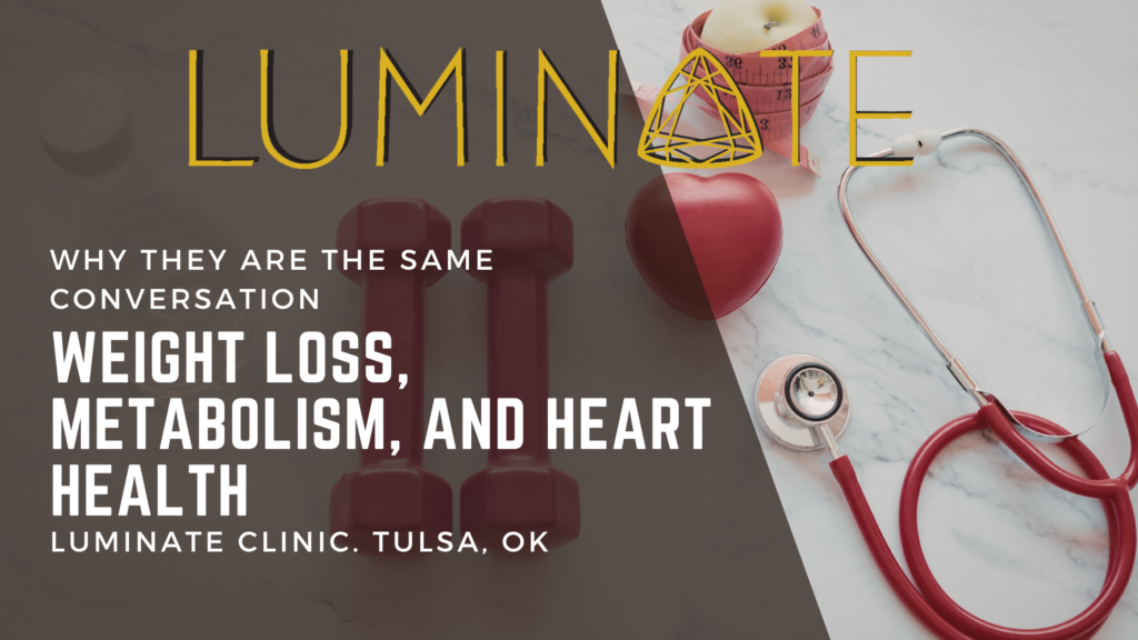 Photo of stethoscope, weights, and heart shaped stress ball on table